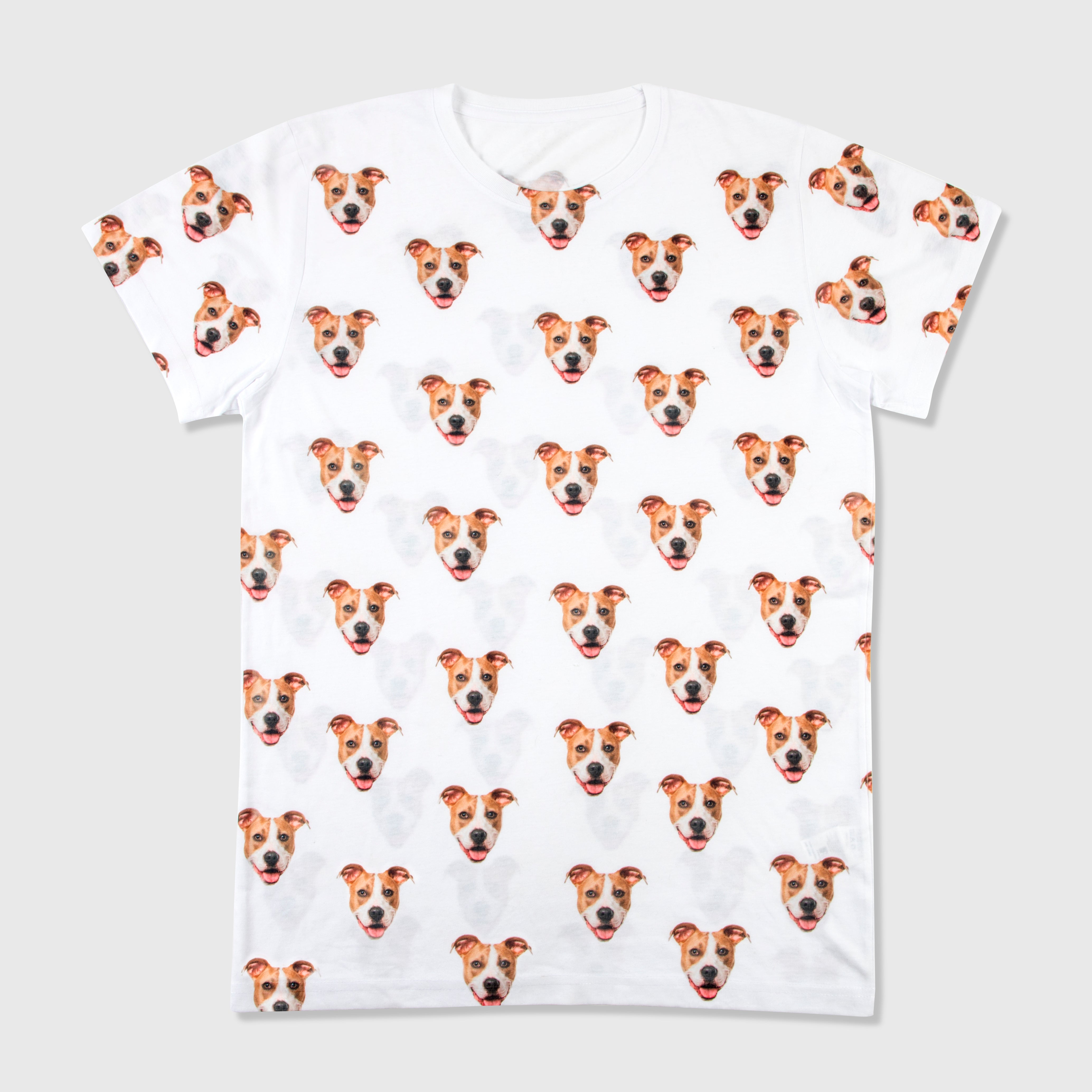 Personalised Dog TShirt Dog Photo Pattern TShirt