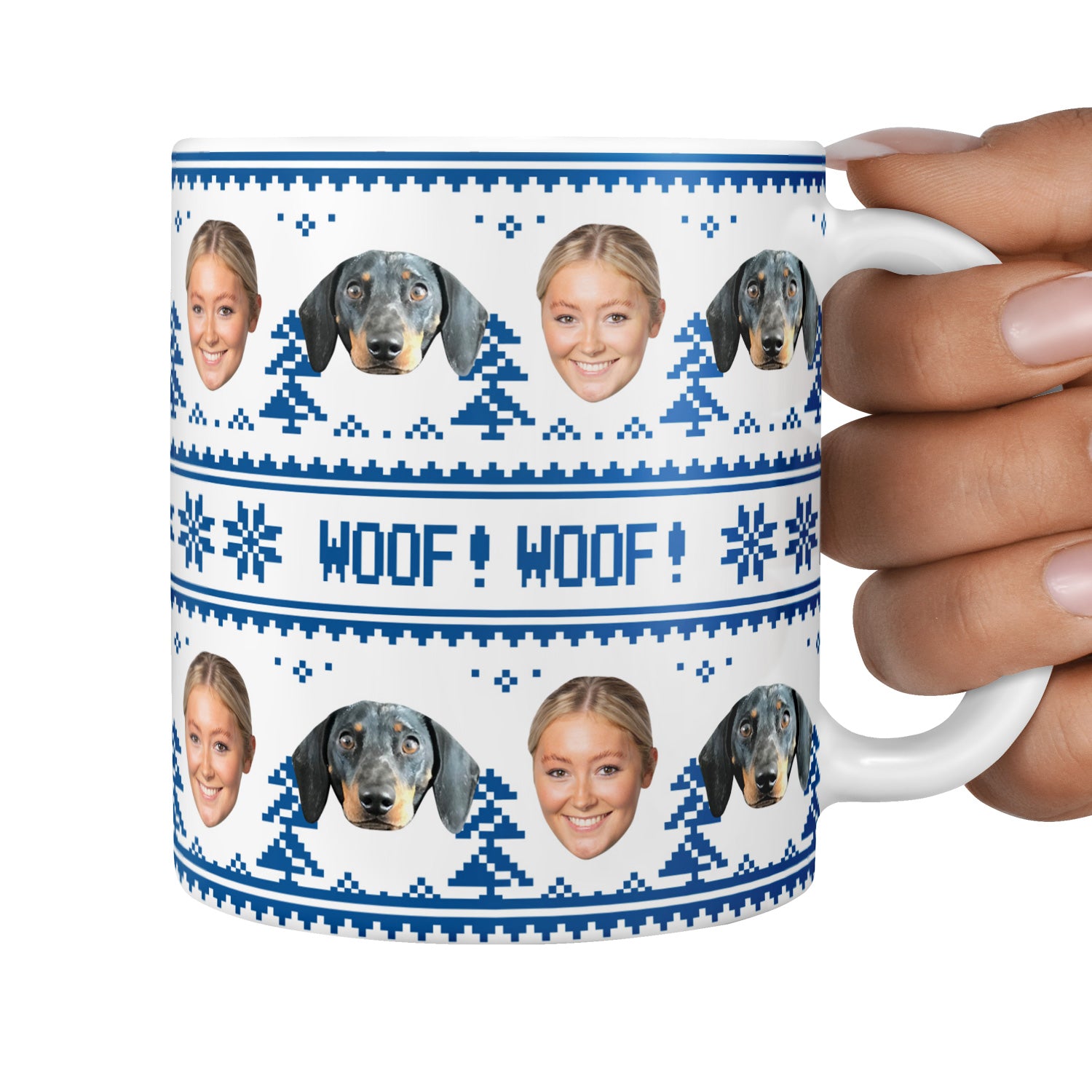 Woof Woof Christmas Dog Mug