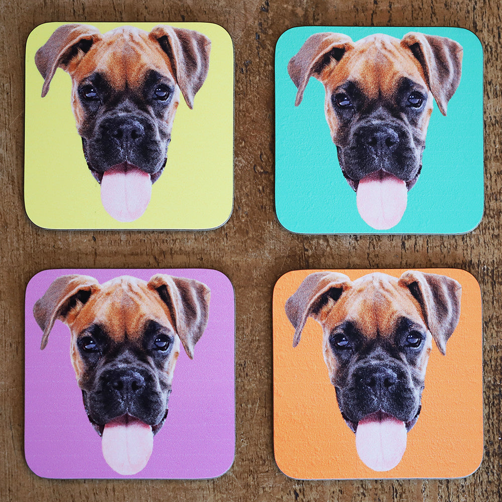 Personalised dog clearance coasters