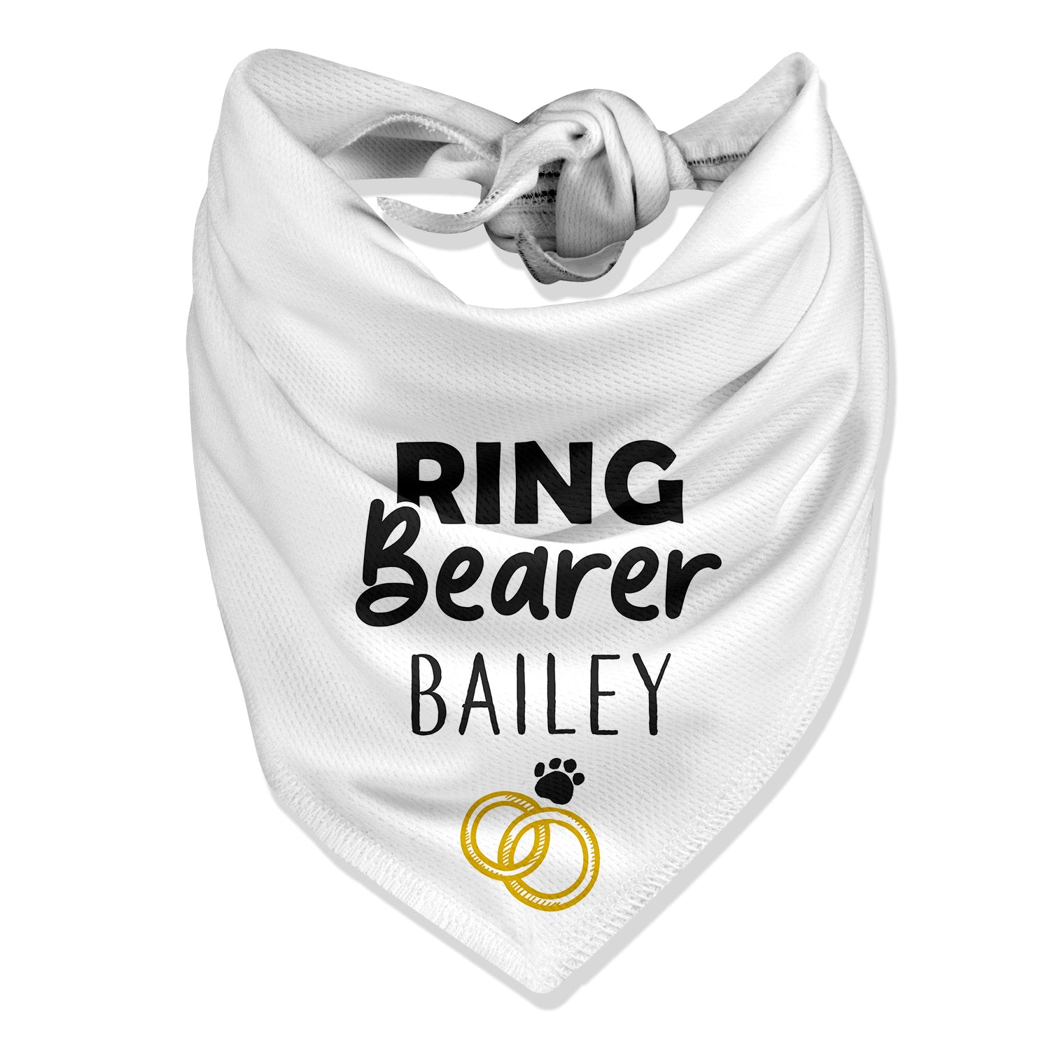 Dog ring 2025 bearer bandana