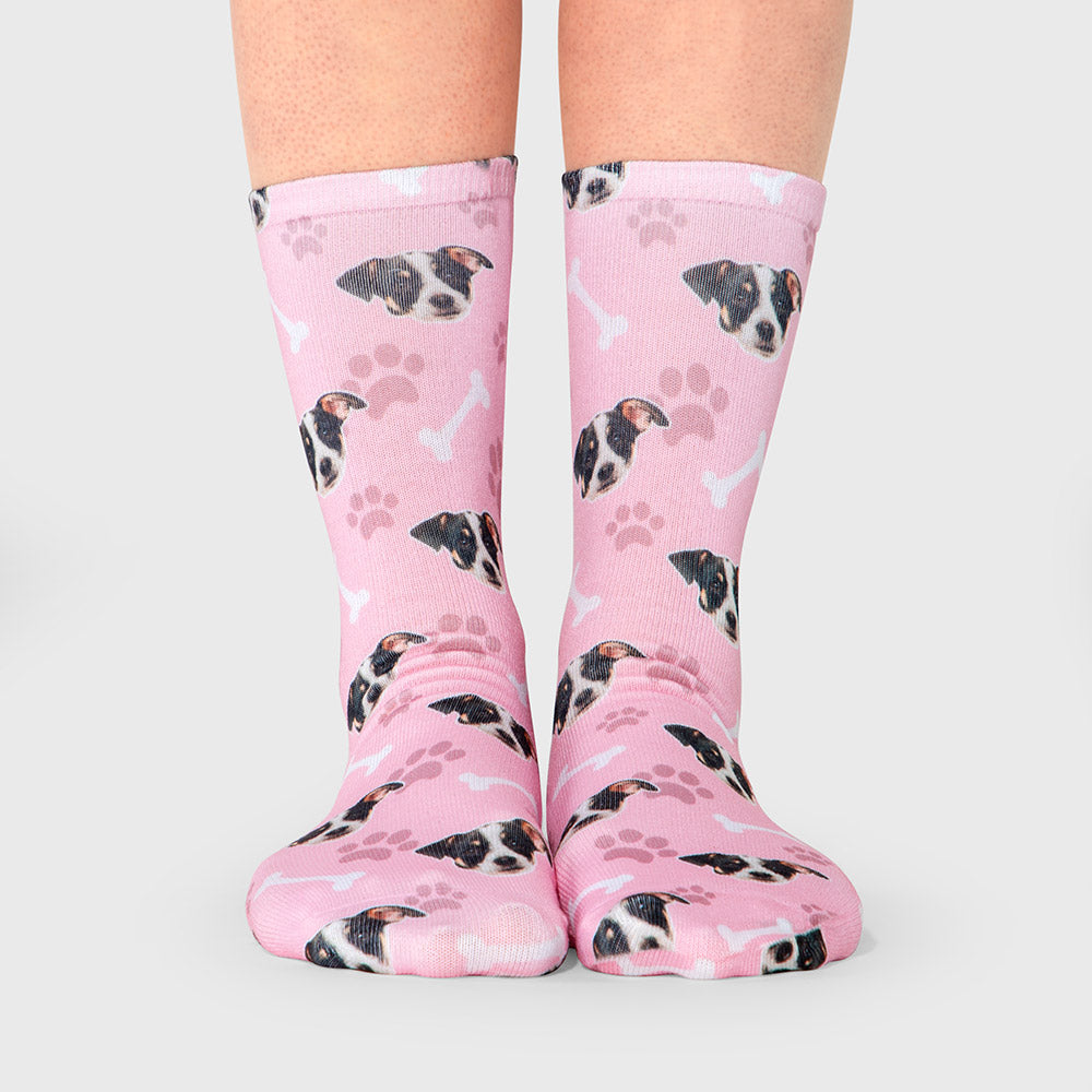 Pink dog clearance socks