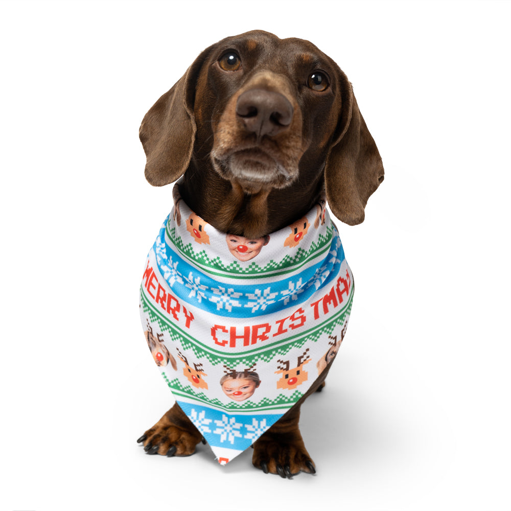 Merry Christmas Dog Bandana Personalised Dog Bandana